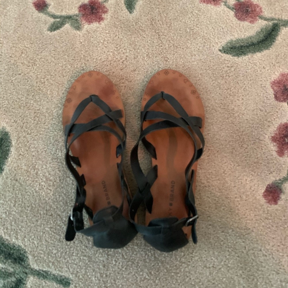 Lucky Brand Leather Samdals